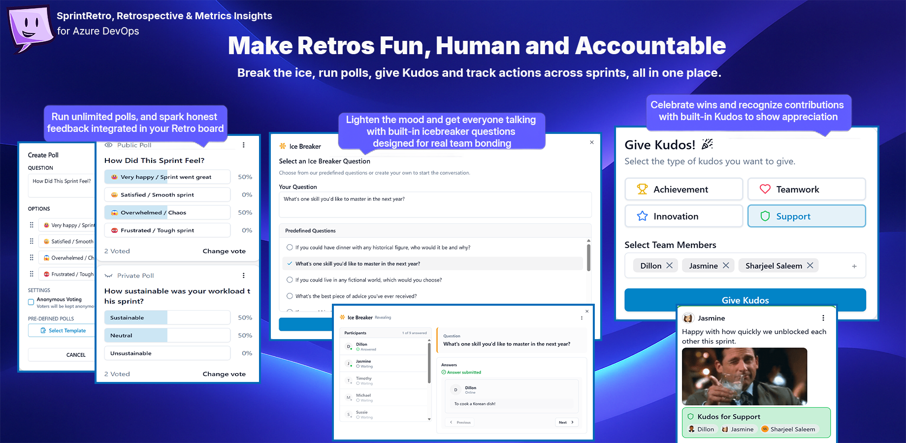 SprintRetro engagement tools